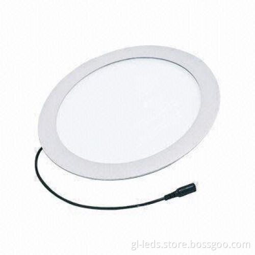 Round Panel Light with 5,500 to 7,000K Color Temperature